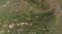 Alpen - Satellitenbild von Österreich Alpen - Satellitenbild von Österreich