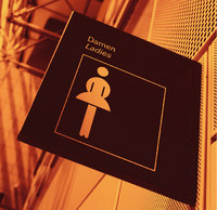 Damentoilette - Hinweis auf eine Damentoilette