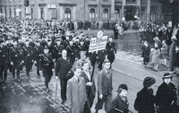 Demonstrationszug Demonstrationszug