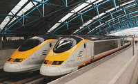 Eurostar - Eurostars in einem Bahnhof Eurostar - Eurostars in einem Bahnhof