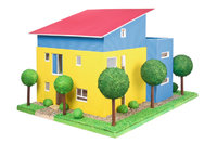 Pultdach - Modell eines Hauses mit Pultdach