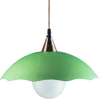 Schirm - Lampe mit grünem Schirm