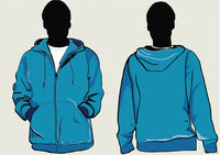 Sweatshirt - Vorder- und Rückenansicht eines Sweatshirts