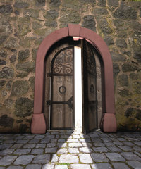 Türblatt - Portal, aus zwei Türflügeln bestehend