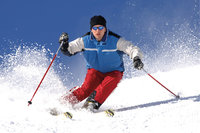 Wintersportler - Ein Skifahrer als Beispiel für einen Wintersportler