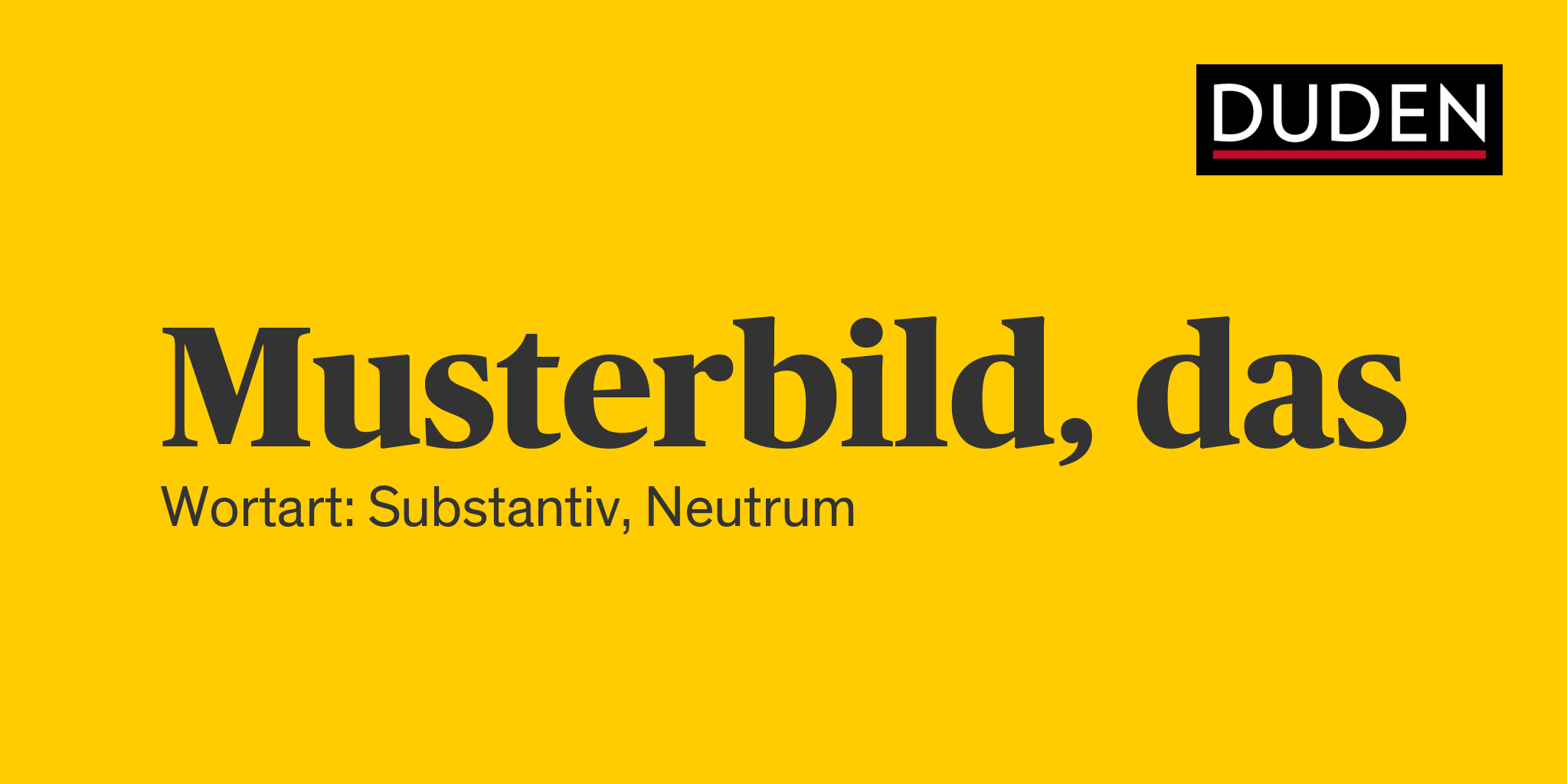 Musterbild ▷ Rechtschreibung, Bedeutung, Definition, Herkunft | Duden