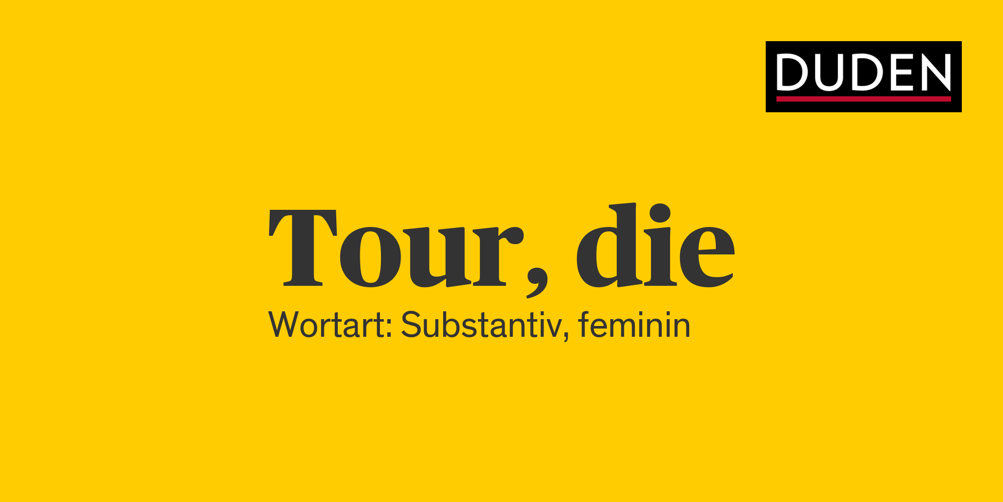 Wie schreibt man auf Tour?