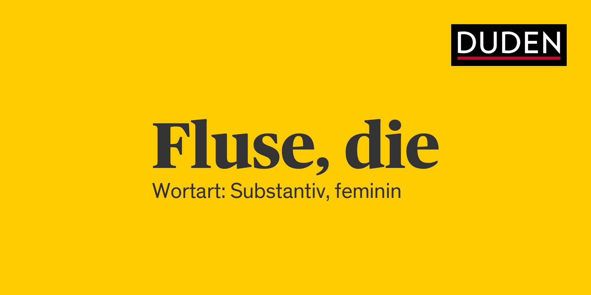 Fluse ▷ Rechtschreibung, Bedeutung, Definition, Herkunft | Duden