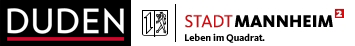 Duden Stadt Mannheim Logo Duden und Logo Stadt Mannheim
