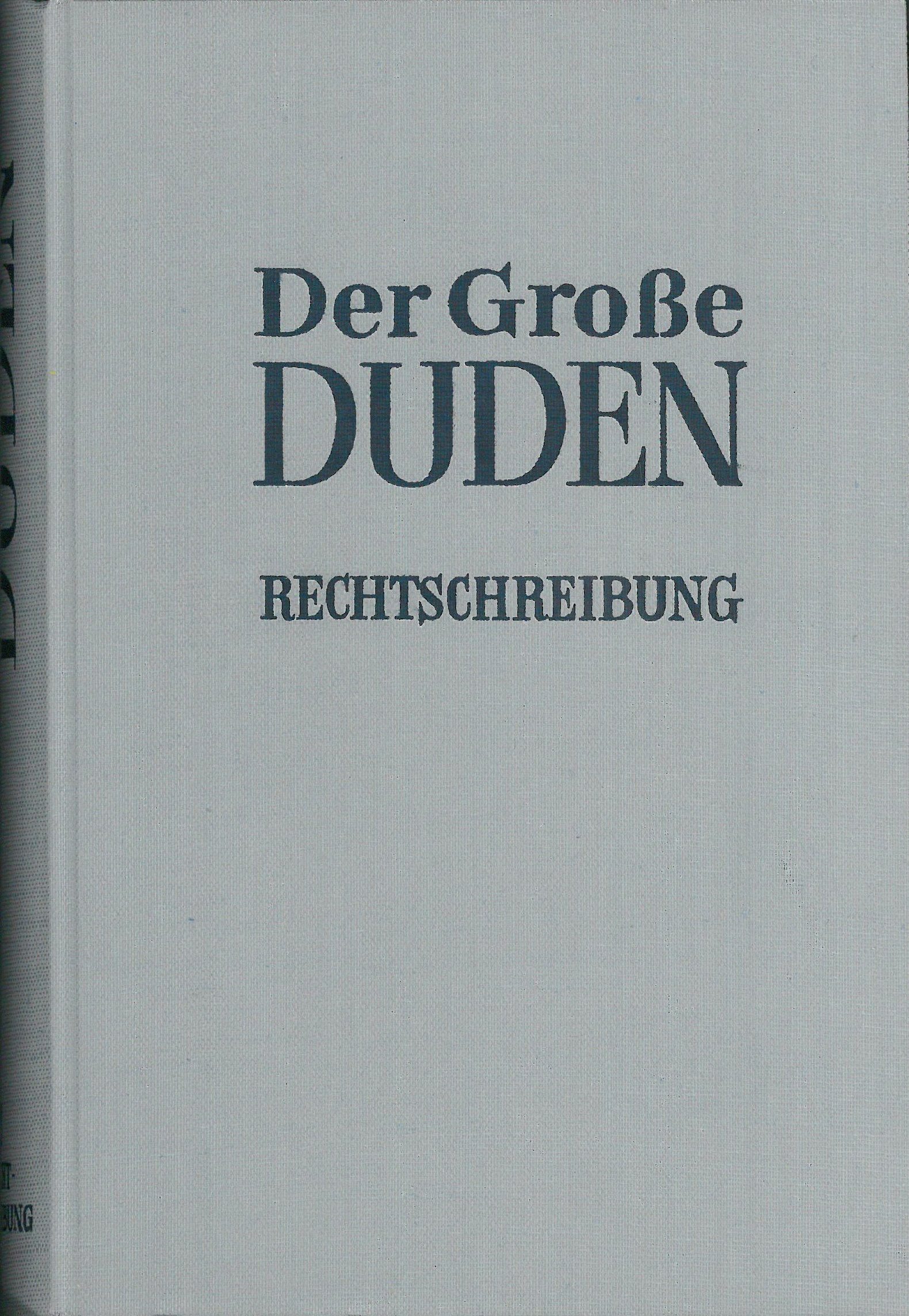 Buchcover Duden von 1961 BRD Buchcover Duden von 1961 BRD