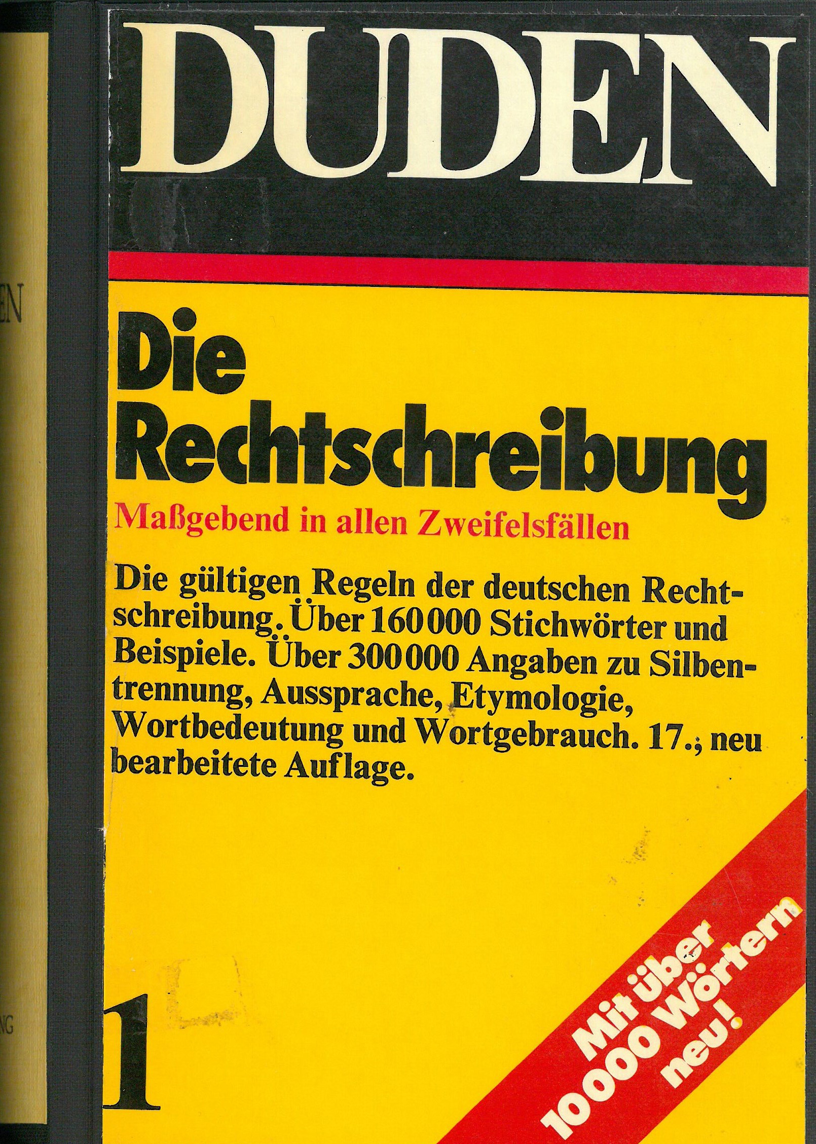 Buchcover Duden von 1973 BRD Buchcover Duden von 1973 BRD