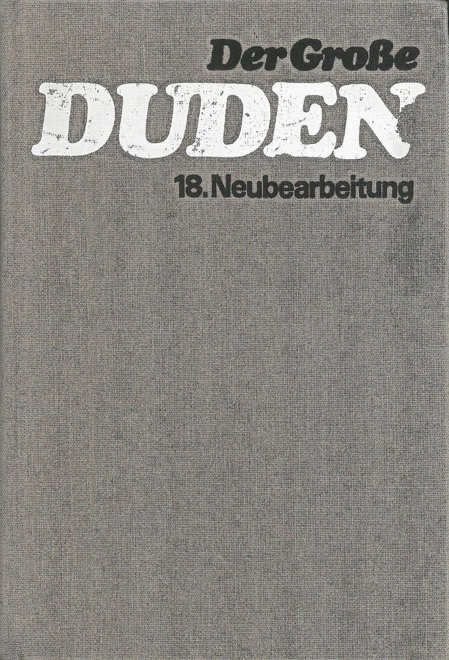 Buchcover Duden von 1985 DDR Buchcover Duden von 1985 DDR