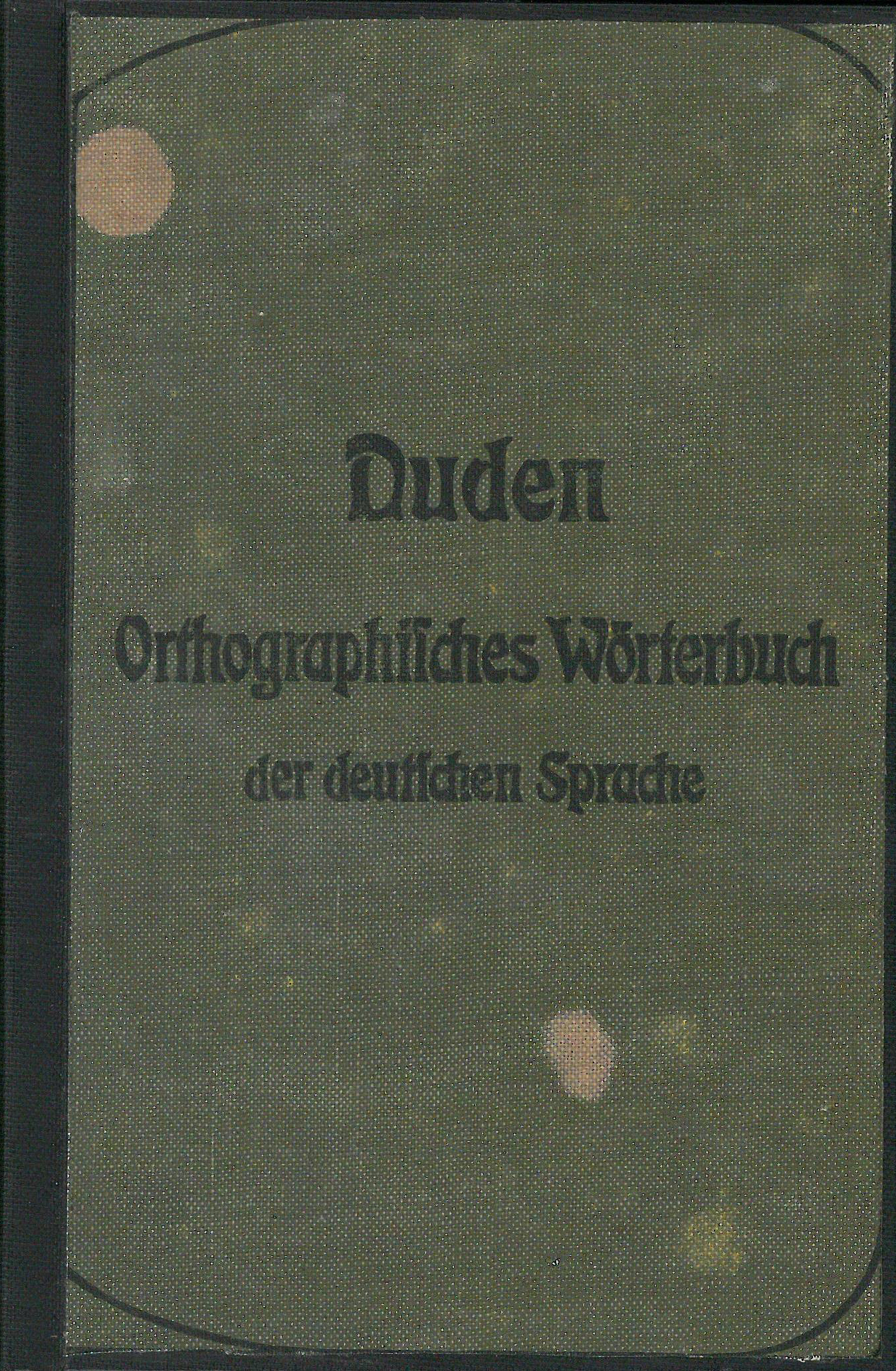 Buchcover Duden von 1905 Buchcover Duden von 1905