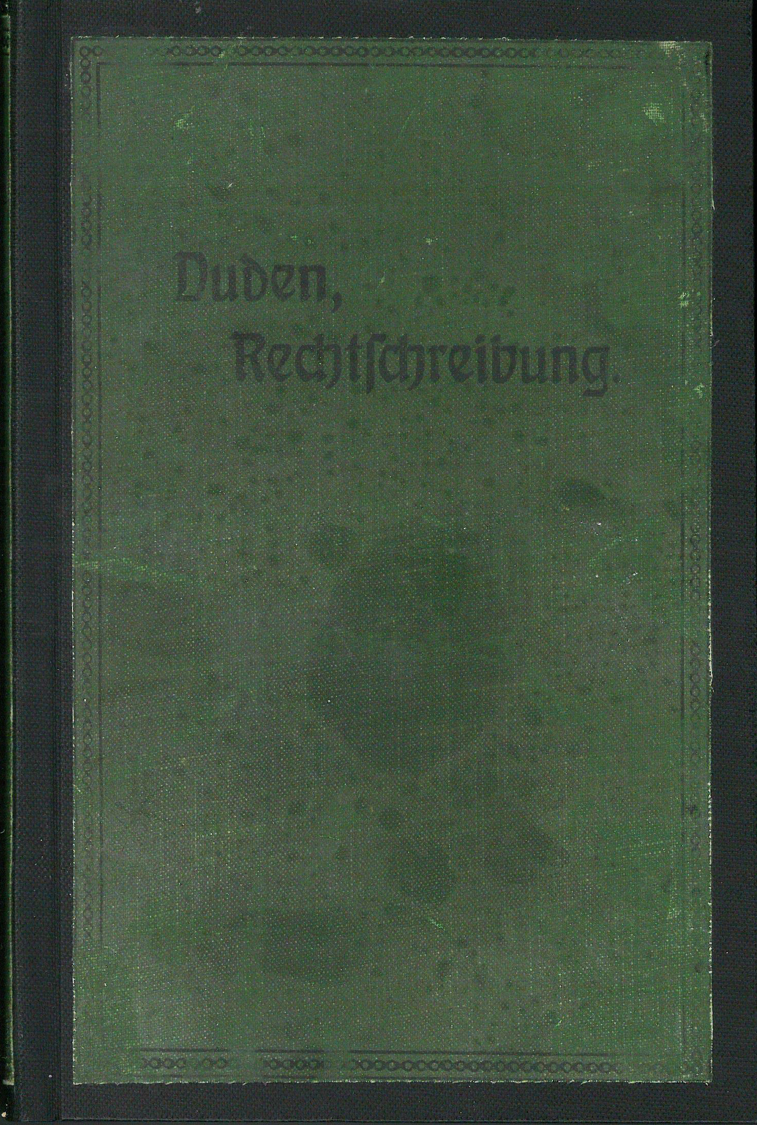 Buchcover Duden von 1905 Buchcover Duden von 1905
