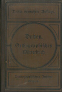 Buchcover Duden von 1887