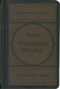 Buchcover Duden von 1893 Buchcover Duden von 1893