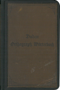 Buchcover Duden von 1897