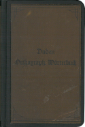 Buchcover Duden von 1897 Buchcover Duden von 1897