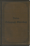 Buchcover Duden von 1900