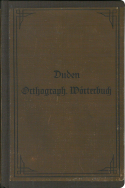 Buchcover Duden von 1900 Buchcover Duden von 1900