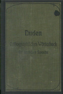 Buchcover Duden von 1902 Buchcover Duden von 1902