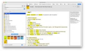 Screenshot: die Duden-Bibliothek unter macOS