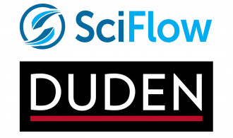 Duden und SciFlow Logos: Duden und SciFlow