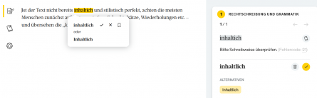 Korrektorat - Rechtschreibfehler